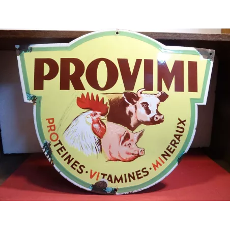 PLAQUE EMAILLEE PROVIMI  45CM X39CM