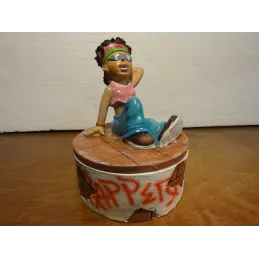BOITE A BIJOUX DIAMETRE 8CM ANNEE 2005
