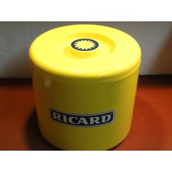 Grand bac jaune RICARD pour conservation de la glace ou des glaçons