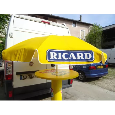 PARASOL RICARD  JAUNE INCLINABLE