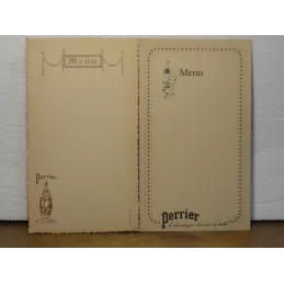 DEUX MENUS PERRIER  19CM X11CM