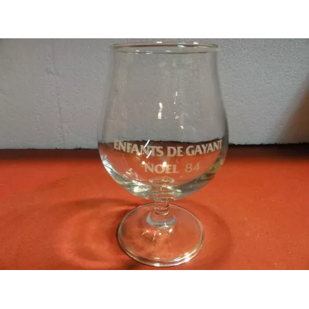 1 VERRE ENFANTS DE GAYANT 33CL NOEL 84 HT.15.30CM