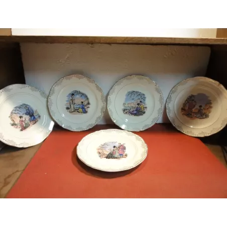 10 ASSIETTES PLATES +1 ASSIETTE CREUSE CERANOR SAINT AMAND