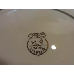 10 ASSIETTES PLATES +1 ASSIETTE CREUSE CERANOR SAINT AMAND
