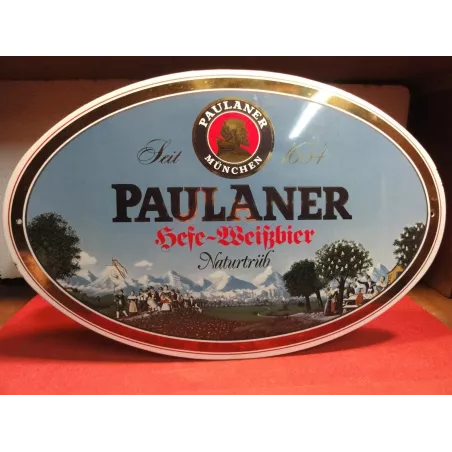 PLAQUE EMAILLEE BOMBEE PAULANER 53CM X34CM