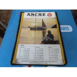 1 CALENDRIER  ANCRE 1965 54CM X34CM