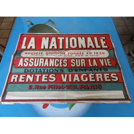 AFFICHE LA NATIONALE  57CM X42.50CM