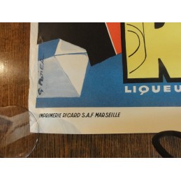 AFFICHE RICARD 1M X0M65