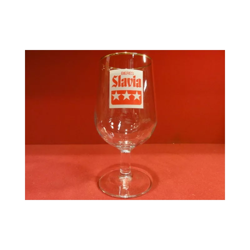 1 VERRE BIERES SLAVIA  25CL