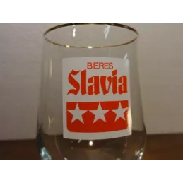 1 VERRE BIERES SLAVIA  25CL