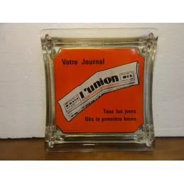 RAMASSE-MONNAIE  VOTRE JOURNAL L' UNION  19.50CM X17.50CM