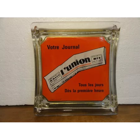 RAMASSE-MONNAIE  VOTRE JOURNAL L' UNION  19.50CM X17.50CM