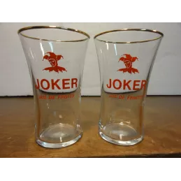 DEUX VERRES JOKER  12 CL   HT 9.70CM