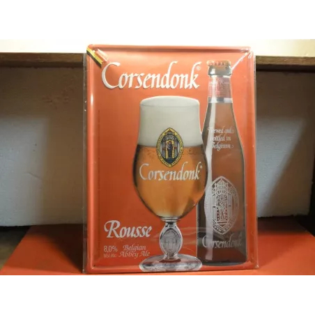 TOLE BOMBEE CORSENDONK ROUSSE  40CM X30CM