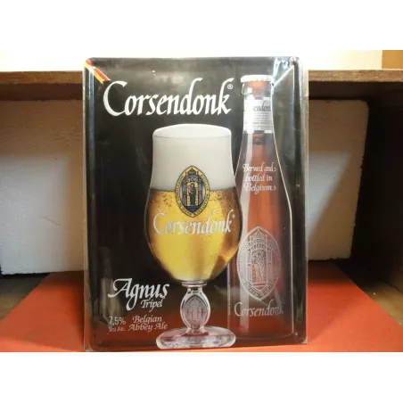 TOLE BOMBEE CORSENDONK AGNUS TRIPEL 40CM X30CM