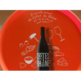 PLATEAU COTES DU RHONE DIAMETRE 34.50CM