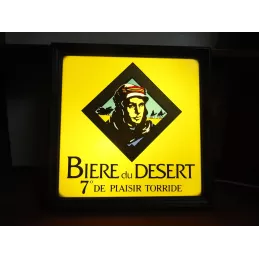ENSEIGNE BIERE DU DESERT 38CM X38CM