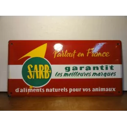 PLAQUE EMAILLEE ALIMENTS  SARB 49.50CM X25CM