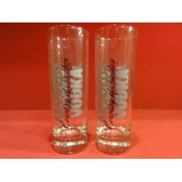 DEUX VERRES VODKA ABSOLUT