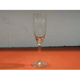 6 FLUTES DE CHAMPAGNE  H. BLIN  10CL HT.17.50CM