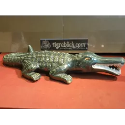 CROCODILE  EN CERAMIQUE  45CM