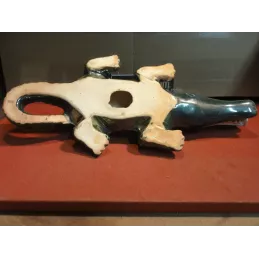 CROCODILE  EN CERAMIQUE  45CM
