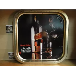 PLATEAU  JOHNNIE WALKER EN TOLE 35CM X35CM