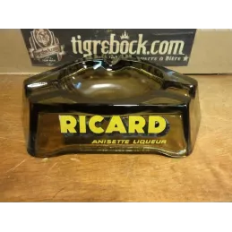 CENDRIER RICARD EN OPALINE 14CM X14CM X14CM