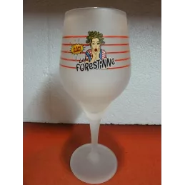 1 VERRE LA FORESTINE  33CL HT.23.30CM
