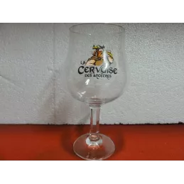 1 VERRE  LA CERVOISE DES ANCETRES 33/50CL HT.19.90CM