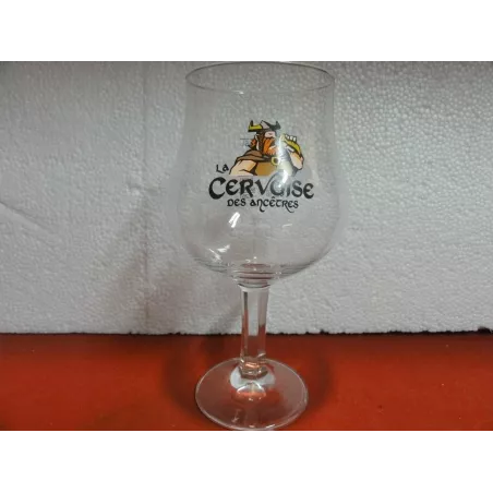 1 VERRE  LA CERVOISE DES ANCETRES 33/50CL HT.19.90CM