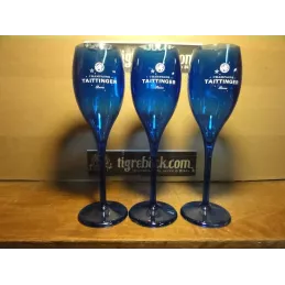 3 FLUTES  CHAMPAGNE TAITTINGER  15CL  HT 20.60CM