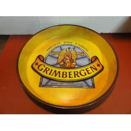 PLATEAU GRIMBERGEN EN TOLE OCCASION  DIAMETRE 34CM