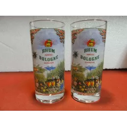 2 VERRES RHUM BOLOGNE  30CL...