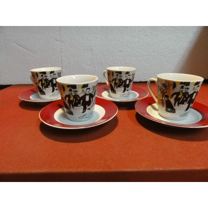 Lot de 4 tasses Maxim's de Paris céramique - Vendu