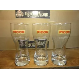 3 VERRES PICON  25CL  HT 16CM