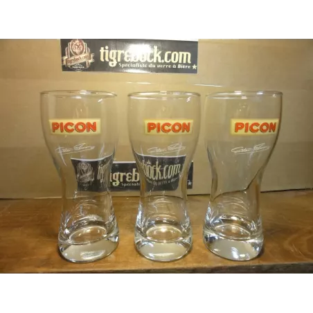 3 VERRES PICON  25CL  HT 16CM