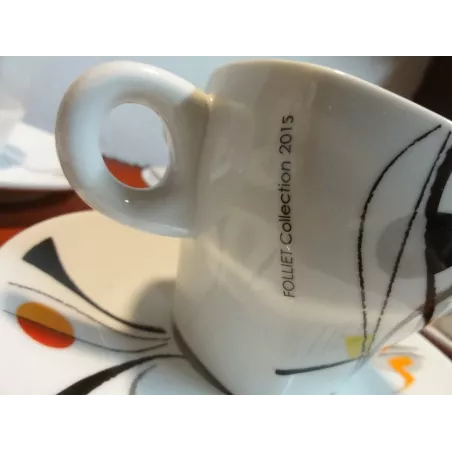 7 Anciennes Tasses A Café Folliet Décor Abstrait Nicole Blas Deco Table Chambery