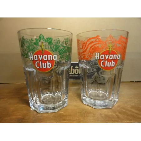 2 VERRES HA CLUB  HT 12CM