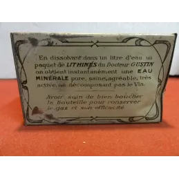 BOITE  LITHINES DU DOCTEUR GUSTIN  10CM X6.30CM X4.50CM