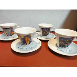 4 TASSES CHOCOLAT FOLLIET  N° 514