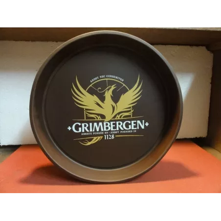 PLATEAU GRIMBERGEN EN TOLE  DIAMETRE 31CM