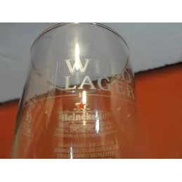 6 VERRES HEINEKEN 25CL EXPORT  H. WILD LAGER  HT 15.20CM