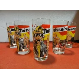 6 VERRES TEISSEIRE 25CL HT. 13.90CM