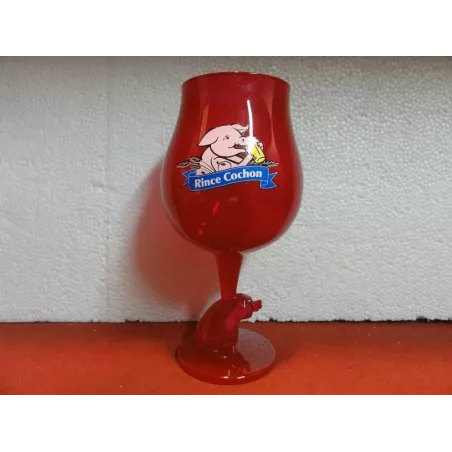 VERRE  RINCE COCHON  ROUGE 25/50CL