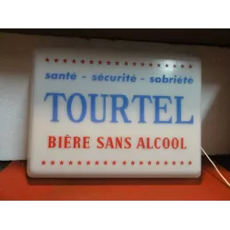 ENSEIGNE  BIERE TOURTEL  45CM X32CM