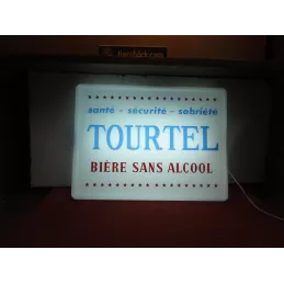 ENSEIGNE  BIERE TOURTEL  45CM X32CM