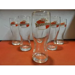 6 VERRES KRONENBOURG 25CL  HT 17CM
