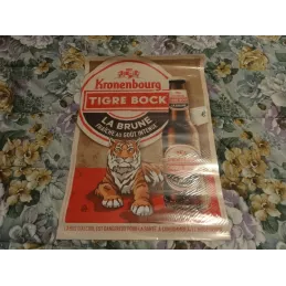 DEUX AFFICHES TIGRE BOCK 25CM X18CM