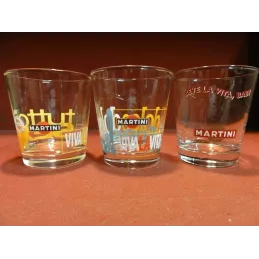 3 VERRES MARTINI COLLECTOR